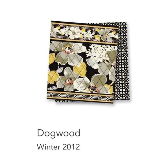 Vera Bradley Quick Swipe ID Dogwood Yellow Black Floral Wallet 12425-134 NWT - Picture 2 of 6